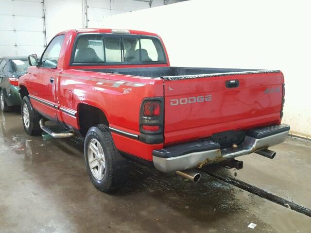 1B7HF16YXTJ125588 - 1996 DODGE RAM 1500 RED photo 3