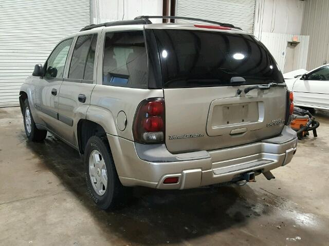 1GNDS13S032267413 - 2003 CHEVROLET TRAILBLAZE TAN photo 3