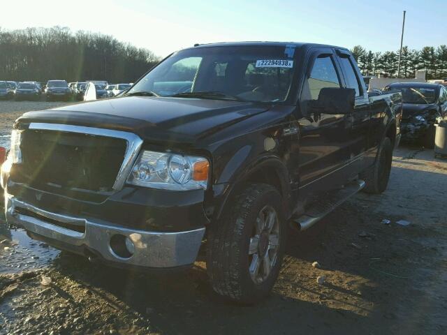 1FTPX14516NB08564 - 2006 FORD F150 BLACK photo 2