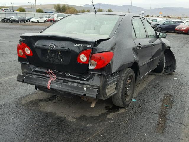 1NXBR32E66Z613486 - 2006 TOYOTA COROLLA CE BLACK photo 4