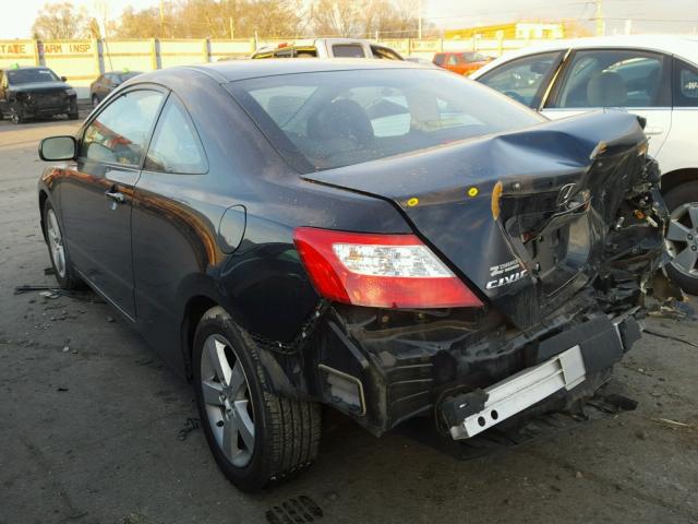 2HGFG12918H576308 - 2008 HONDA CIVIC EXL BLACK photo 3