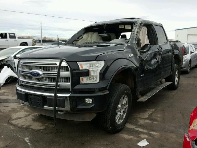 1FTEW1EG3GFC39176 - 2016 FORD F150 SUPER BLACK photo 2