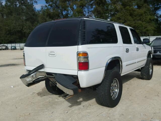 3GNEC16T2YG205886 - 2000 CHEVROLET SUBURBAN C WHITE photo 4