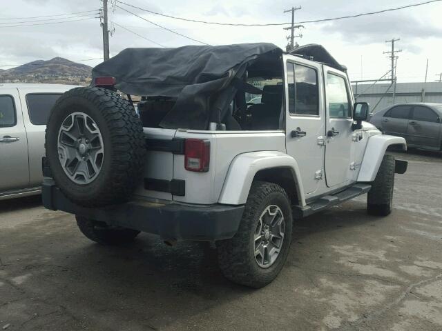 1J4GA59147L195527 - 2007 JEEP WRANGLER S SILVER photo 4