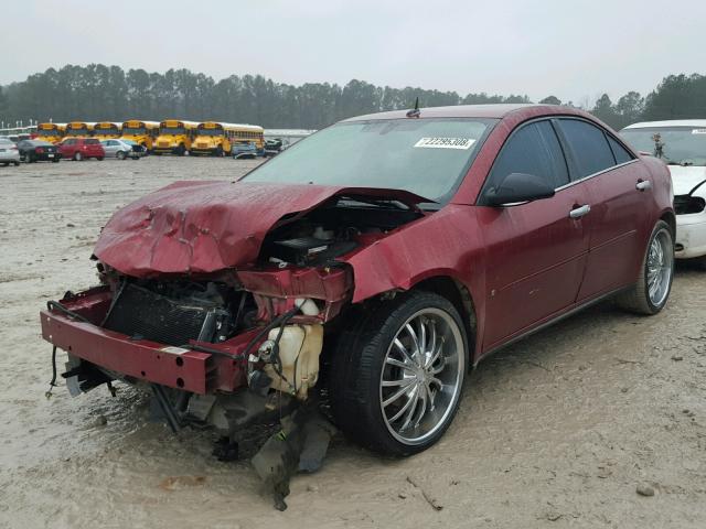 1G2ZG57B984191434 - 2008 PONTIAC G6 BASE MAROON photo 2