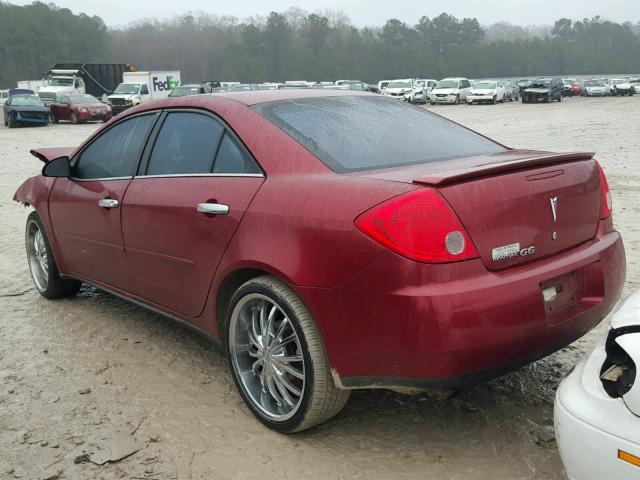 1G2ZG57B984191434 - 2008 PONTIAC G6 BASE MAROON photo 3