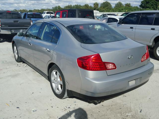 JNKCV51F14M702517 - 2004 INFINITI G35 SILVER photo 3