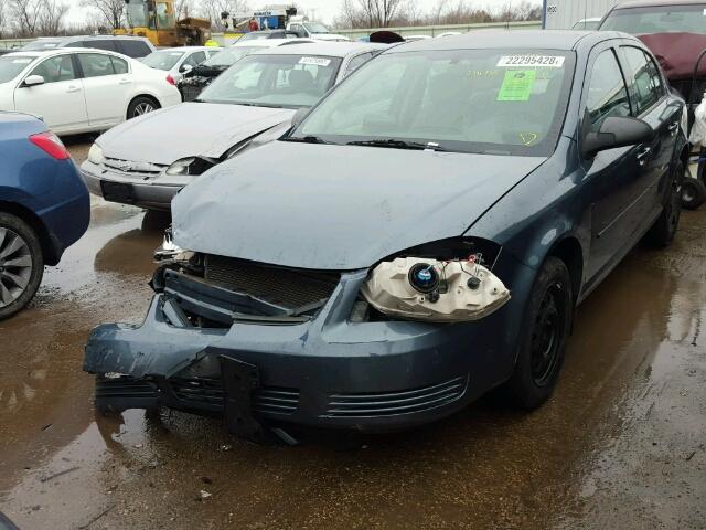 1G1AK52F457592149 - 2005 CHEVROLET COBALT BLUE photo 2