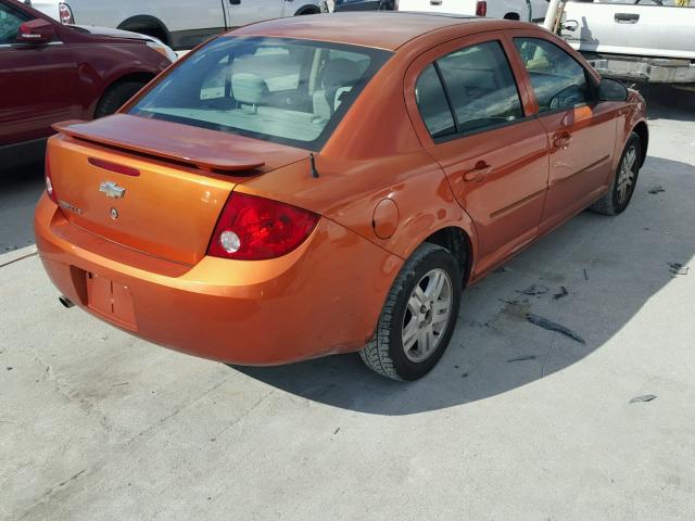 1G1AL52F957590460 - 2005 CHEVROLET COBALT LS ORANGE photo 4