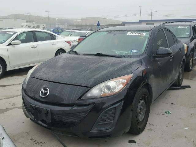 JM1BL1UFXB1490528 - 2011 MAZDA 3 I BLACK photo 2