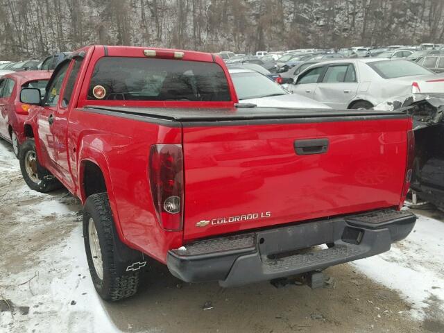 1GCDT196058145229 - 2005 CHEVROLET COLORADO RED photo 3