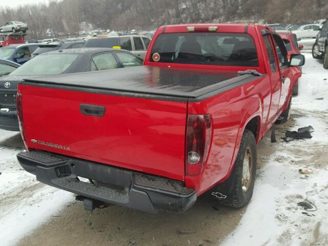 1GCDT196058145229 - 2005 CHEVROLET COLORADO RED photo 4