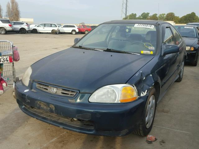 1HGEJ8147WL078920 - 1998 HONDA CIVIC EX GREEN photo 2