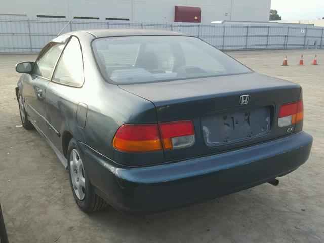 1HGEJ8147WL078920 - 1998 HONDA CIVIC EX GREEN photo 3