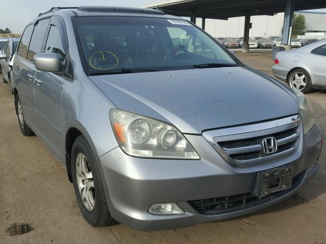 5FNRL38786B073435 - 2006 HONDA ODYSSEY EX BLUE photo 1