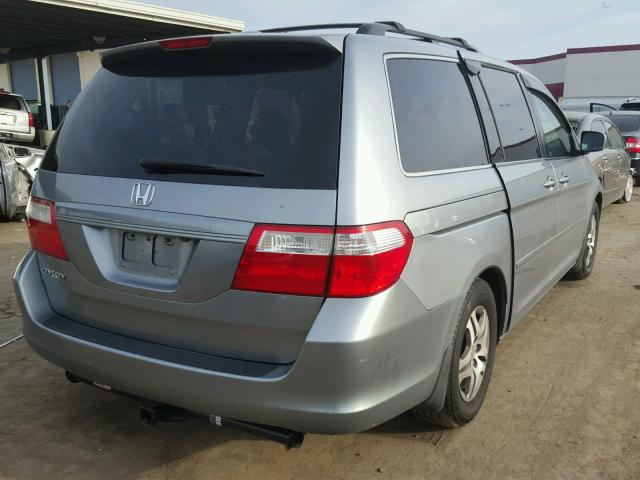 5FNRL38786B073435 - 2006 HONDA ODYSSEY EX BLUE photo 4