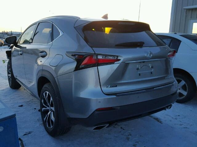 JTJBARBZ0H2138009 - 2017 LEXUS NX 200T GRAY photo 3