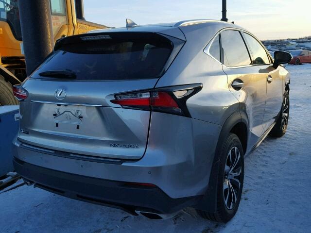 JTJBARBZ0H2138009 - 2017 LEXUS NX 200T GRAY photo 4