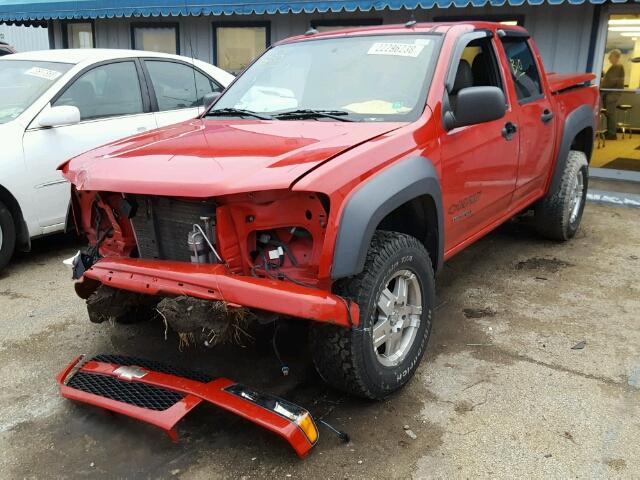 1GCDT136248112921 - 2004 CHEVROLET COLORADO RED photo 2