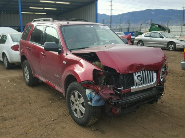 4M2CU91198KJ35825 - 2008 MERCURY MARINER RED photo 1