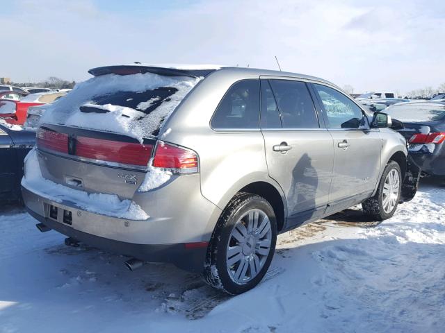 2LMDU88C88BJ15023 - 2008 LINCOLN MKX GRAY photo 4