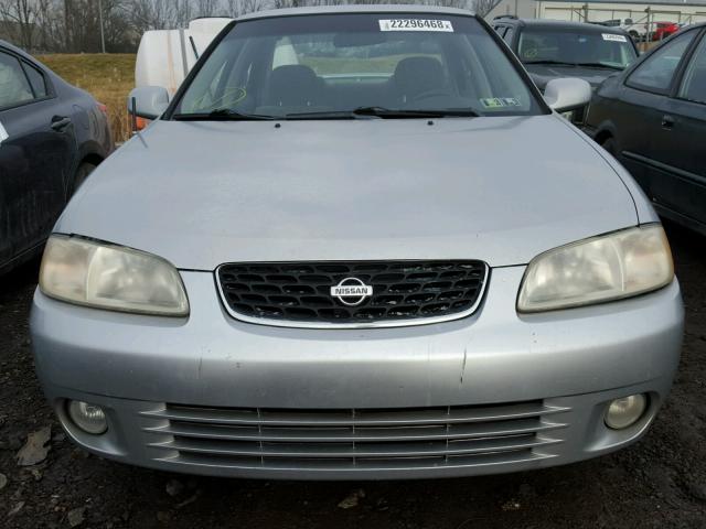 3N1CB51D52L591117 - 2002 NISSAN SENTRA XE SILVER photo 9