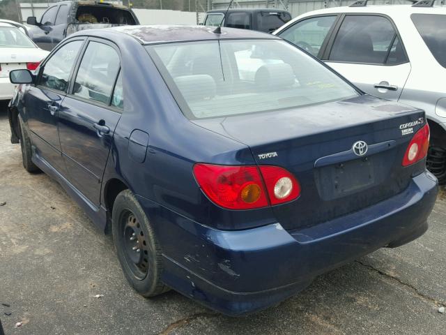 1NXBR32E93Z080870 - 2003 TOYOTA COROLLA CE BLUE photo 3