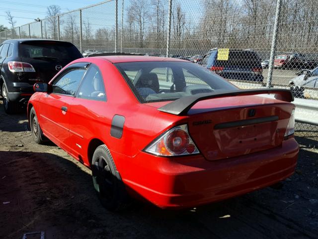 1HGEM220X2L044027 - 2002 HONDA CIVIC EX RED photo 3