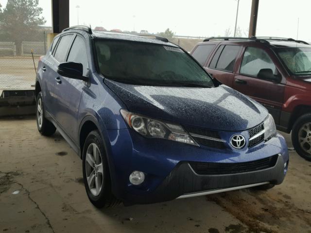 2T3WFREV3EW111081 - 2014 TOYOTA RAV4 XLE BLUE photo 1