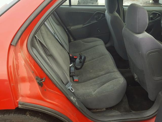 1G1JF54F937219249 - 2003 CHEVROLET CAVALIER L RED photo 6