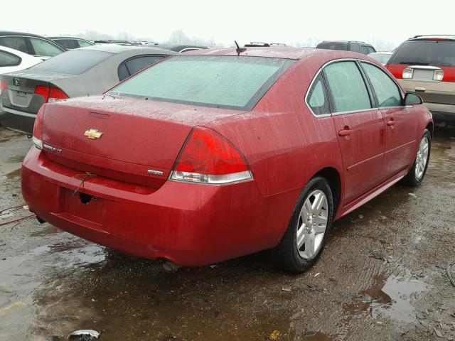 2G1WB5E35F1111623 - 2015 CHEVROLET IMPALA LIM RED photo 4