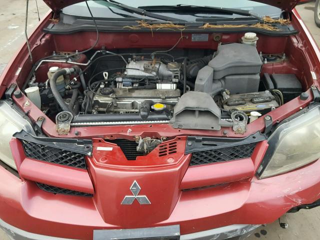 JA4LZ41G13U081135 - 2003 MITSUBISHI OUTLANDER RED photo 7