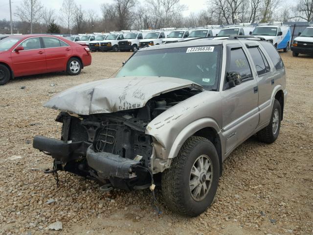 1GKDT13W6X2552488 - 1999 GMC ENVOY SILVER photo 2