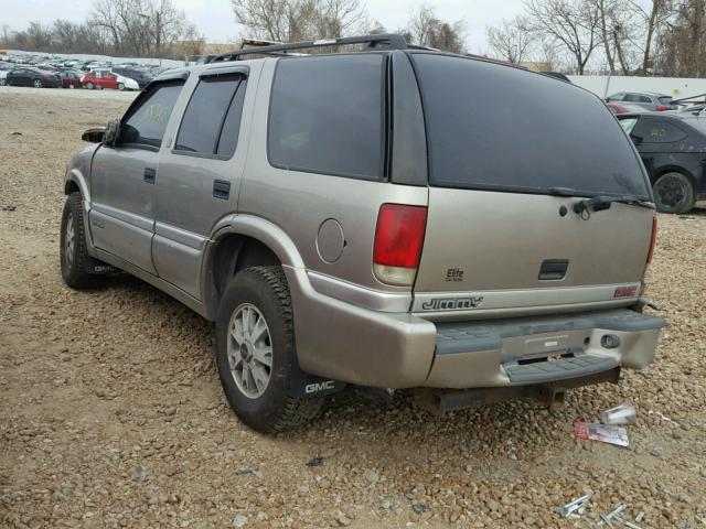 1GKDT13W6X2552488 - 1999 GMC ENVOY SILVER photo 3