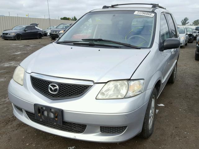 JM3LW28A930350954 - 2003 MAZDA MPV WAGON SILVER photo 2