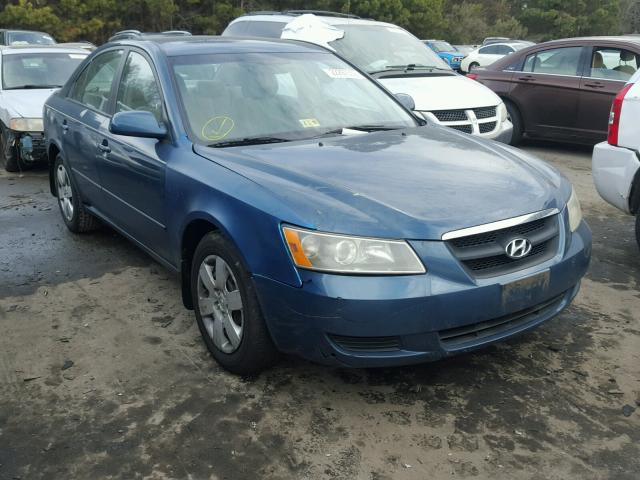 5NPET46C67H262396 - 2007 HYUNDAI SONATA GLS BLUE photo 1