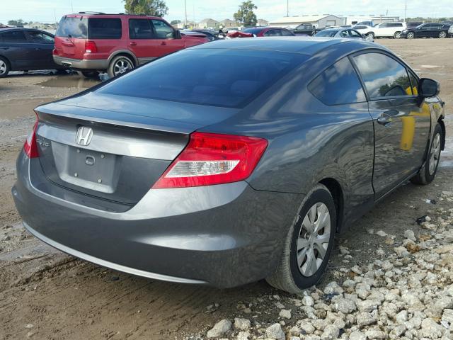 2HGFG3B52CH536952 - 2012 HONDA CIVIC LX SILVER photo 4