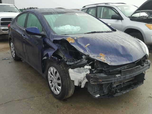 5NPDH4AE9DH216997 - 2013 HYUNDAI ELANTRA GL BLUE photo 1