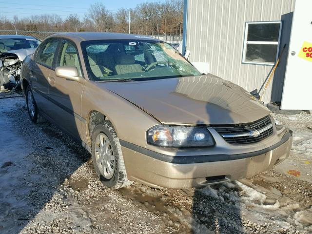 2G1WF52E559351099 - 2005 CHEVROLET IMPALA GOLD photo 1