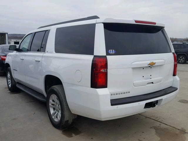 1GNSCHKC1GR355276 - 2016 CHEVROLET SUBURBAN C WHITE photo 3