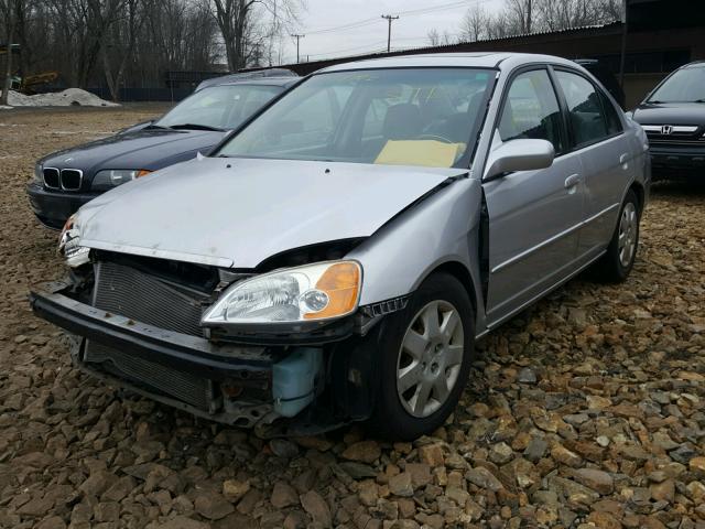 2HGES26792H589730 - 2002 HONDA CIVIC EX ვერცხლისფერი ფოტო 2
