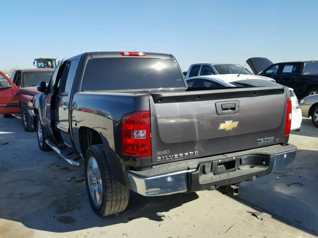 3GCPCSE01BG158596 - 2011 CHEVROLET SILVERADO CHARCOAL photo 3