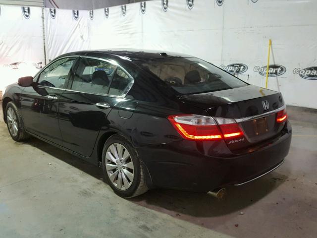 1HGCR3F82EA040035 - 2014 HONDA ACCORD EXL BLACK photo 3