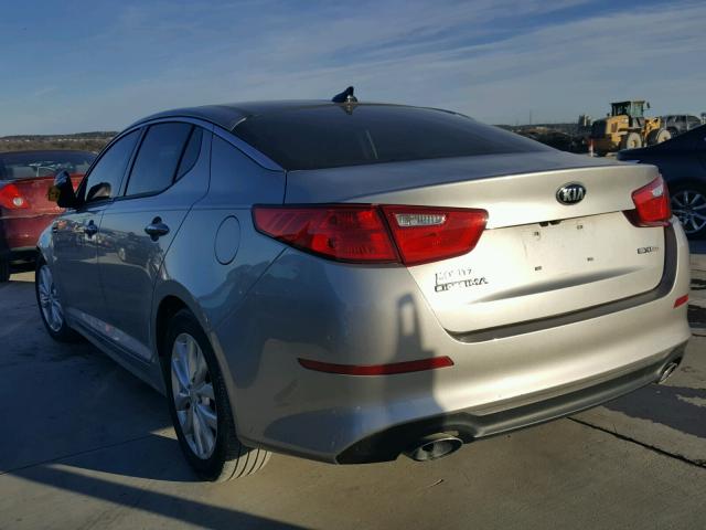 5XXGN4A76EG338074 - 2014 KIA OPTIMA EX SILVER photo 3