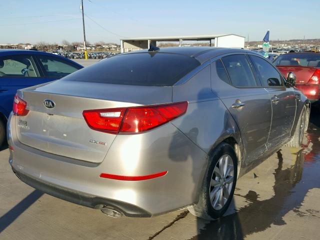 5XXGN4A76EG338074 - 2014 KIA OPTIMA EX SILVER photo 4