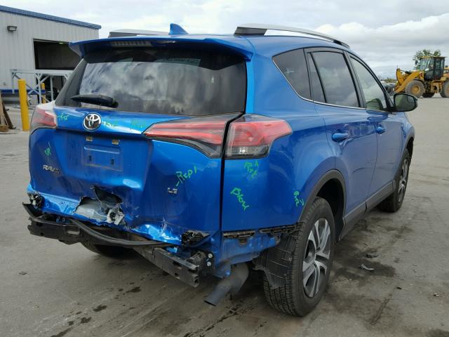 JTMZFREV0GJ076076 - 2016 TOYOTA RAV4 LE BLUE photo 4