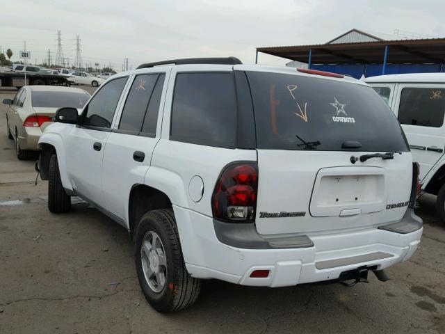 1GNDS13S842378406 - 2004 CHEVROLET TRAILBLAZE WHITE photo 3