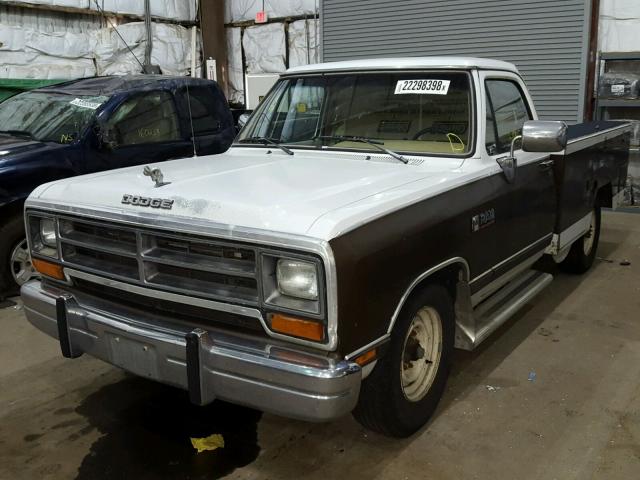 1B7KE3683KS137966 - 1989 DODGE D-SERIES D BROWN photo 2