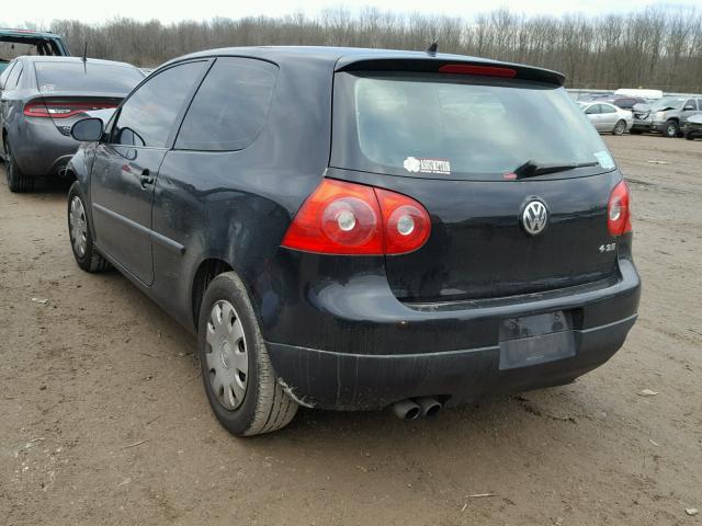 WVWAA71K29W065873 - 2009 VOLKSWAGEN RABBIT BLACK photo 3