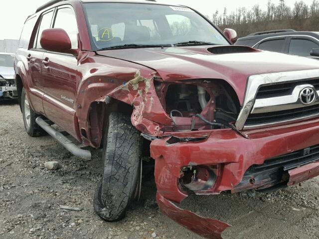 JTEBT14R168029088 - 2006 TOYOTA 4RUNNER SR MAROON photo 9